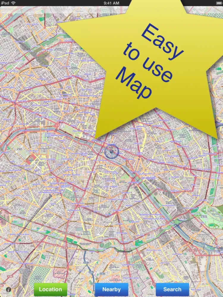 Paris No.1 Offline Map iPad 应用截图