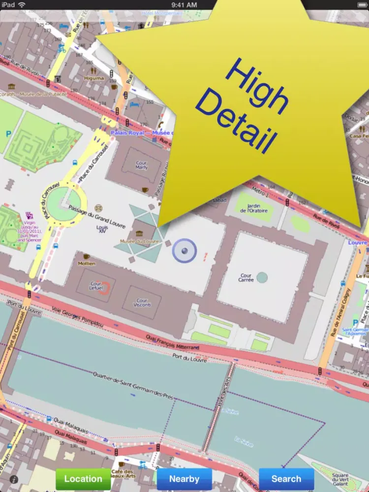Paris No.1 Offline Map iPad 应用截图