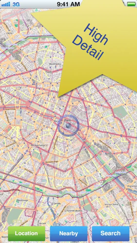 Paris No.1 Offline Map应用截图