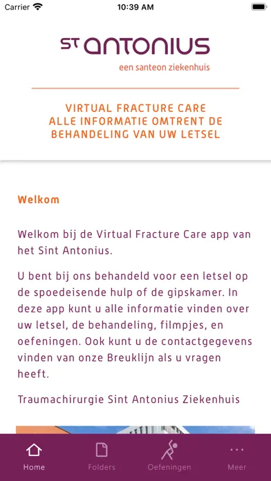 Captures d'écran de Virtual Fracture Care