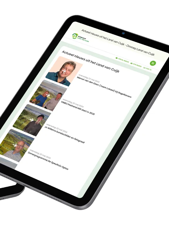 Omroep Land van Cuijk iPad 應用截圖