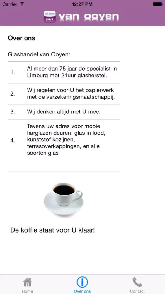 van Ooyen glasapplicatie应用截图