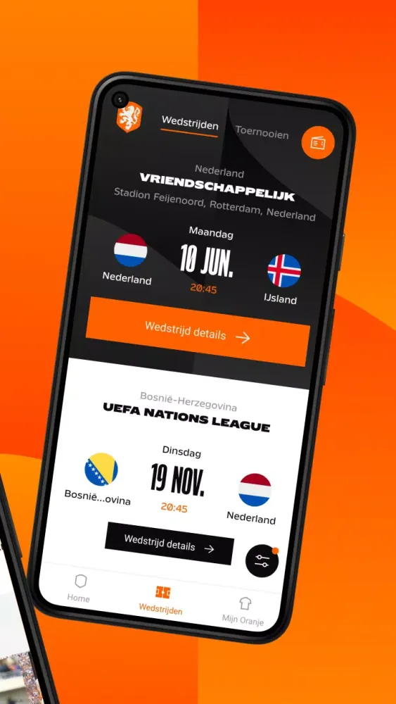 Tangkapan skrin KNVB Oranje