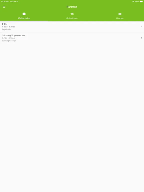 ePortfolio iPad  স্ক্রিনশট