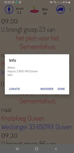 Captures d'écran de Roefel app