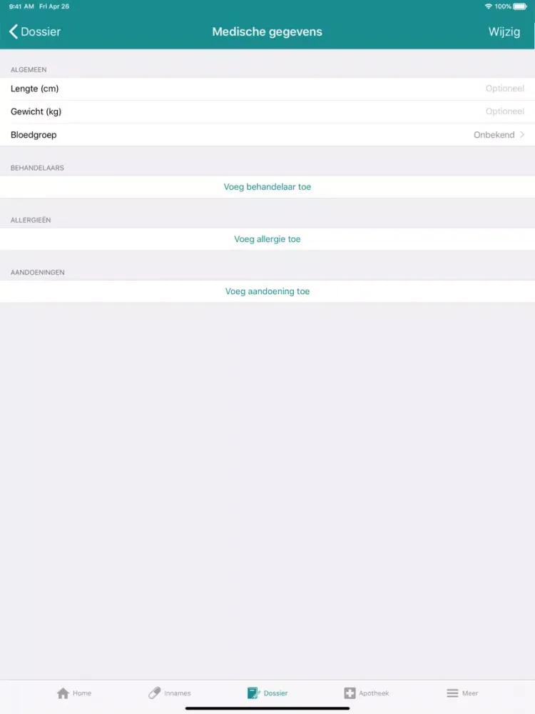 Medicijnwekkers met MedApp iPad  Ekran Görüntüleri