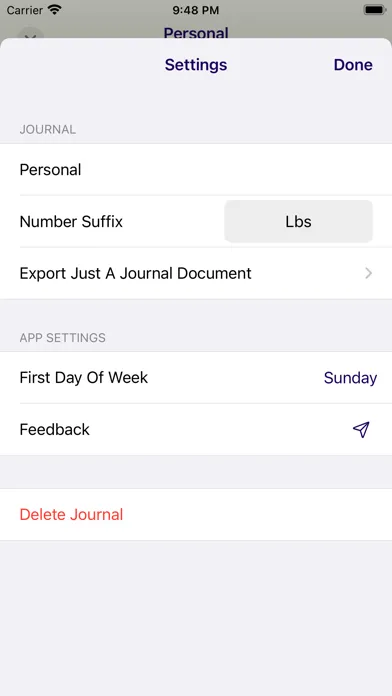 ภาพหน้าจอของ Just A Journal