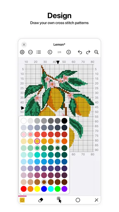 Captures d'écran de Cross Stitch Chart