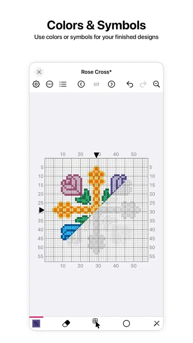 Captures d'écran de Cross Stitch Chart