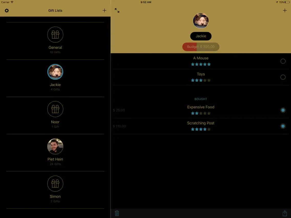 Capturas de pantalla de Gift Shopping iPad 