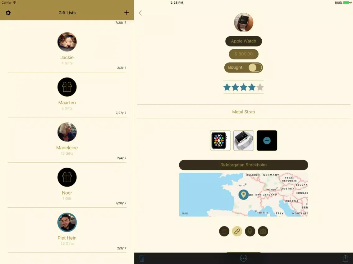 Capturas de pantalla de Gift Shopping iPad 