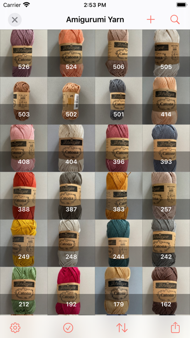 ภาพหน้าจอของ Sort & Order