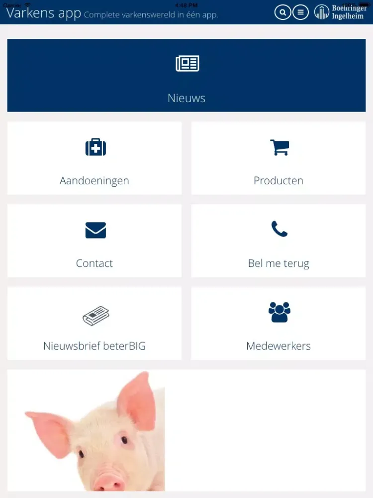 Varkens app iPad  স্ক্রিনশট