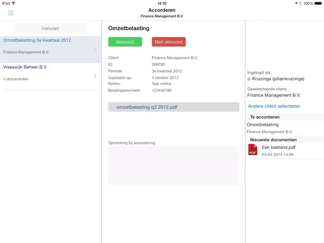 Tangkapan skrin Camelot Cloud iPad 