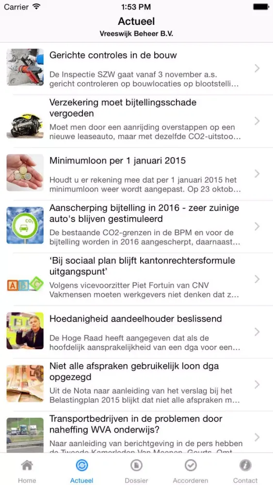 MyRSM.be Screenshots