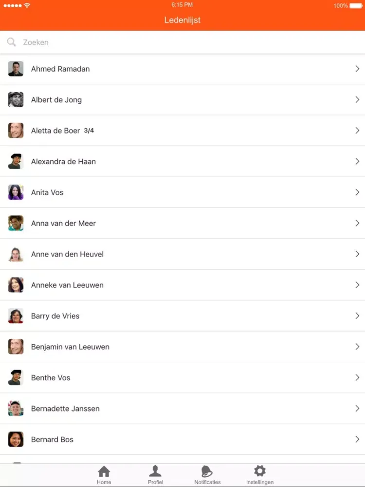 Capturas de tela do Platform Outsourcing Nederland iPad 