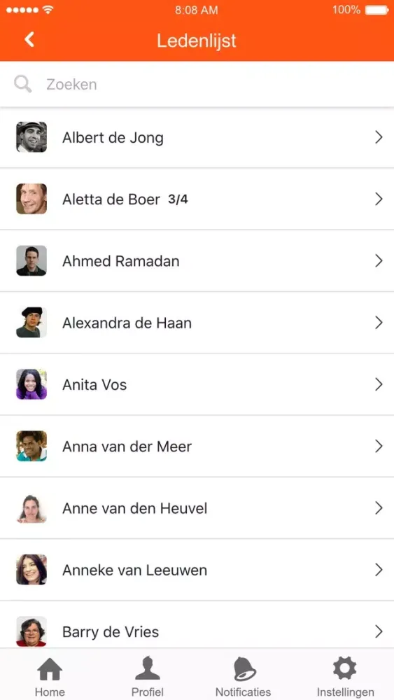 Capturas de tela do Platform Outsourcing Nederland