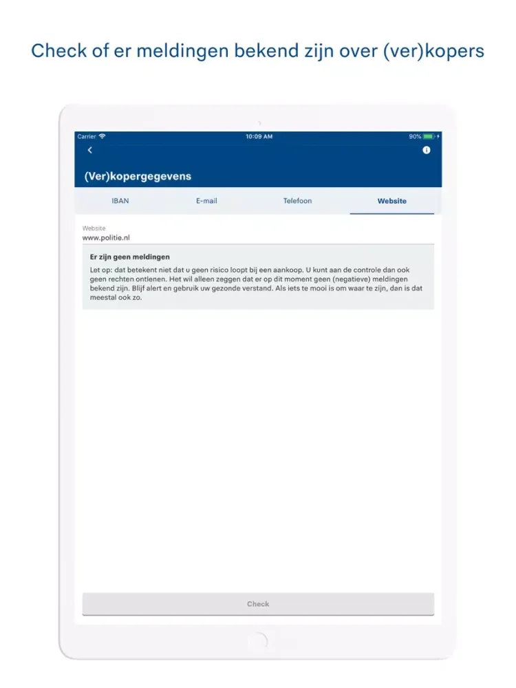 Politie iPad  स्क्रीनशॉट