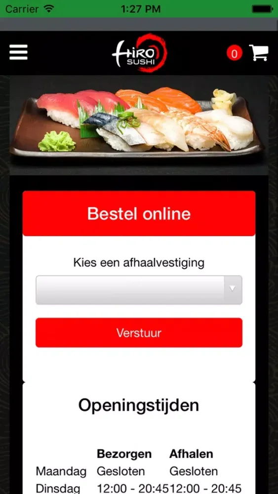 Hiro Sushi Amstelveen Ekran Görüntüleri