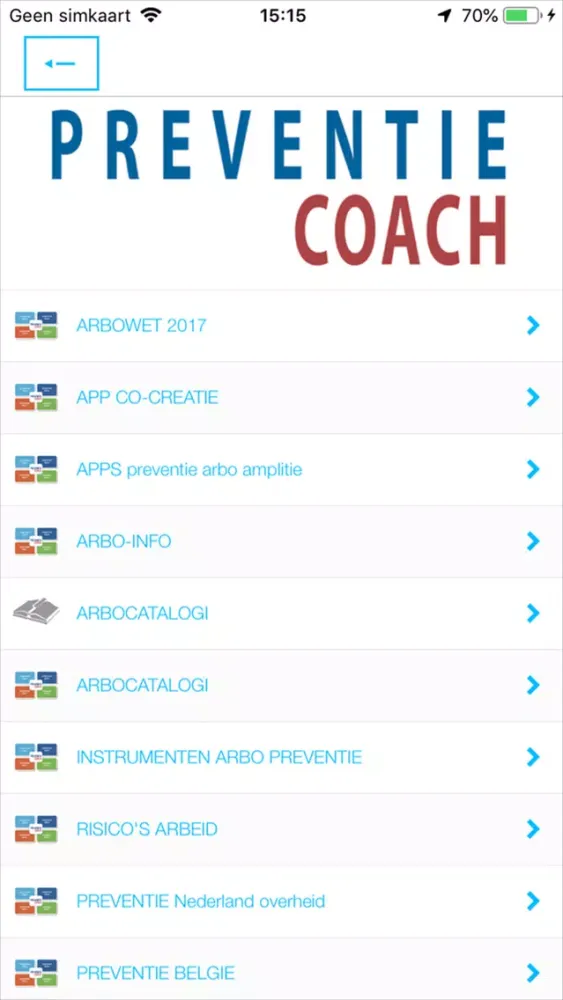 Capturas de tela do PreventieCoach Positieve Arbo