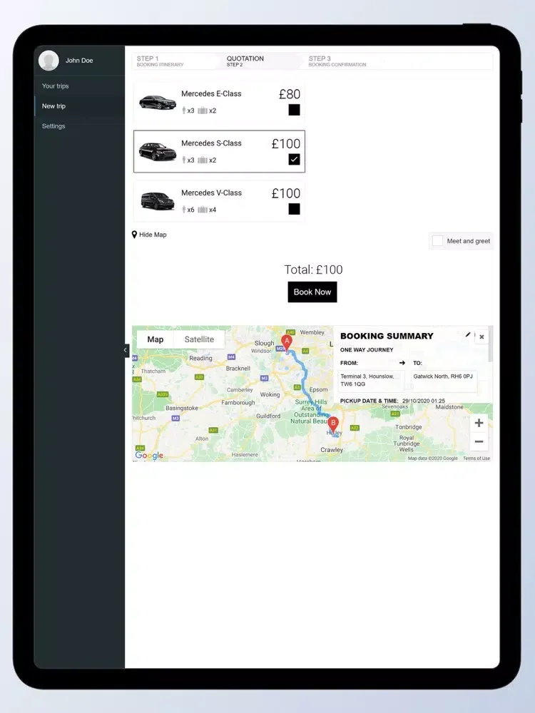 PRIMO Taxicentrale iPad  Screenshots