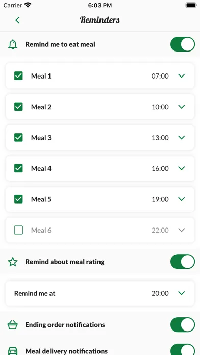 Ảnh chụp màn hình của ProFit Catering