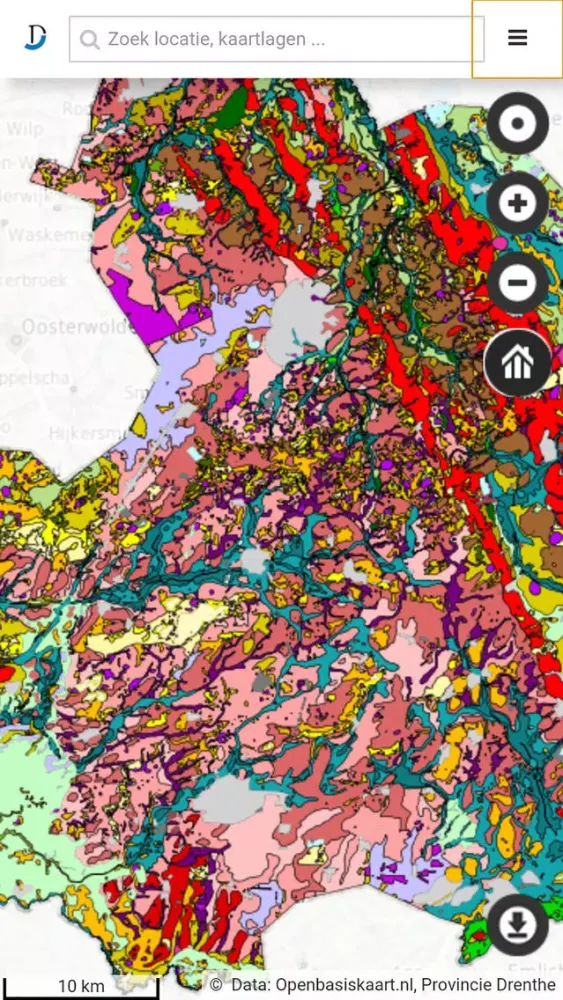 Geoportaal Drenthe Screenshots
