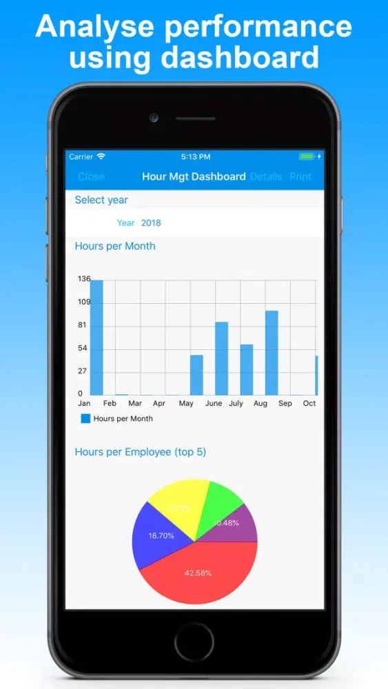 Zrzuty ekranu Dipasc - Hour Management