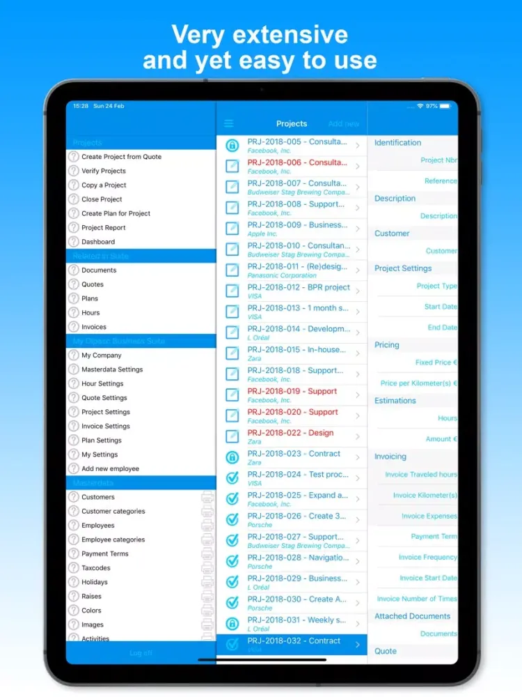 Скриншоты Dipasc - Projects iPad 