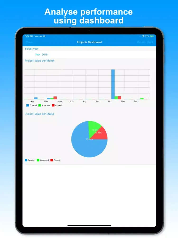 Скриншоты Dipasc - Projects iPad 