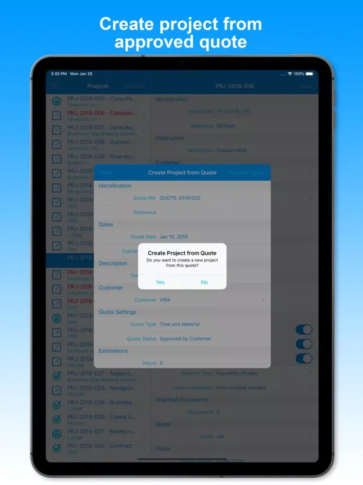 Скриншоты Dipasc - Projects iPad 