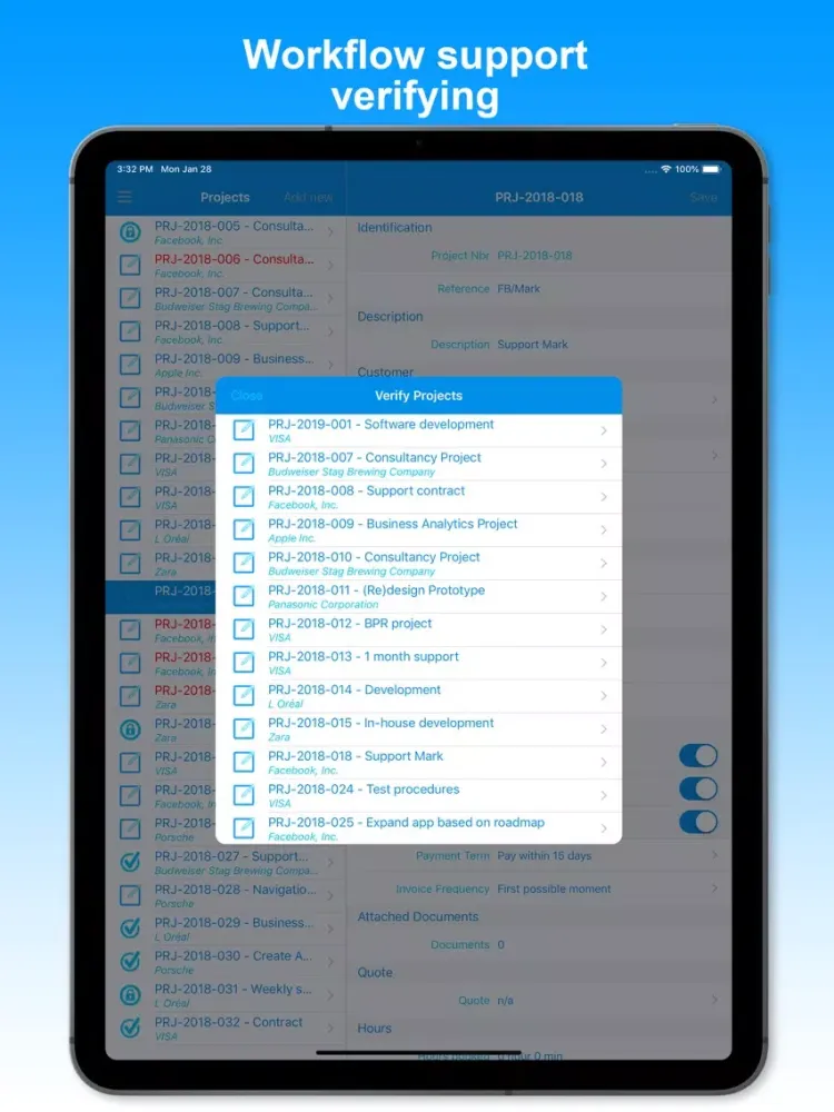 Скриншоты Dipasc - Projects iPad 