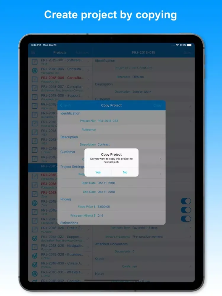 Скриншоты Dipasc - Projects iPad 