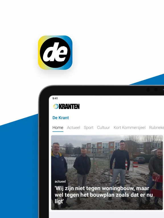 De Kranten iPad  سکرین شاٹس