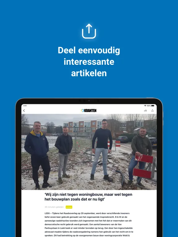 De Kranten iPad  سکرین شاٹس