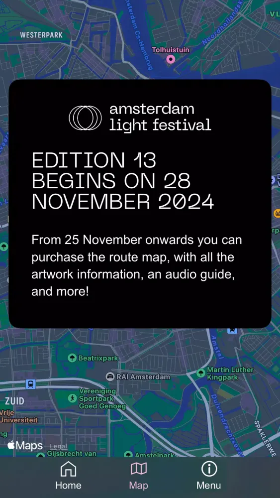 Tangkapan layar Amsterdam Light Festival