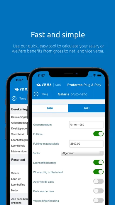 Ảnh chụp màn hình của Visma - Raet Netto