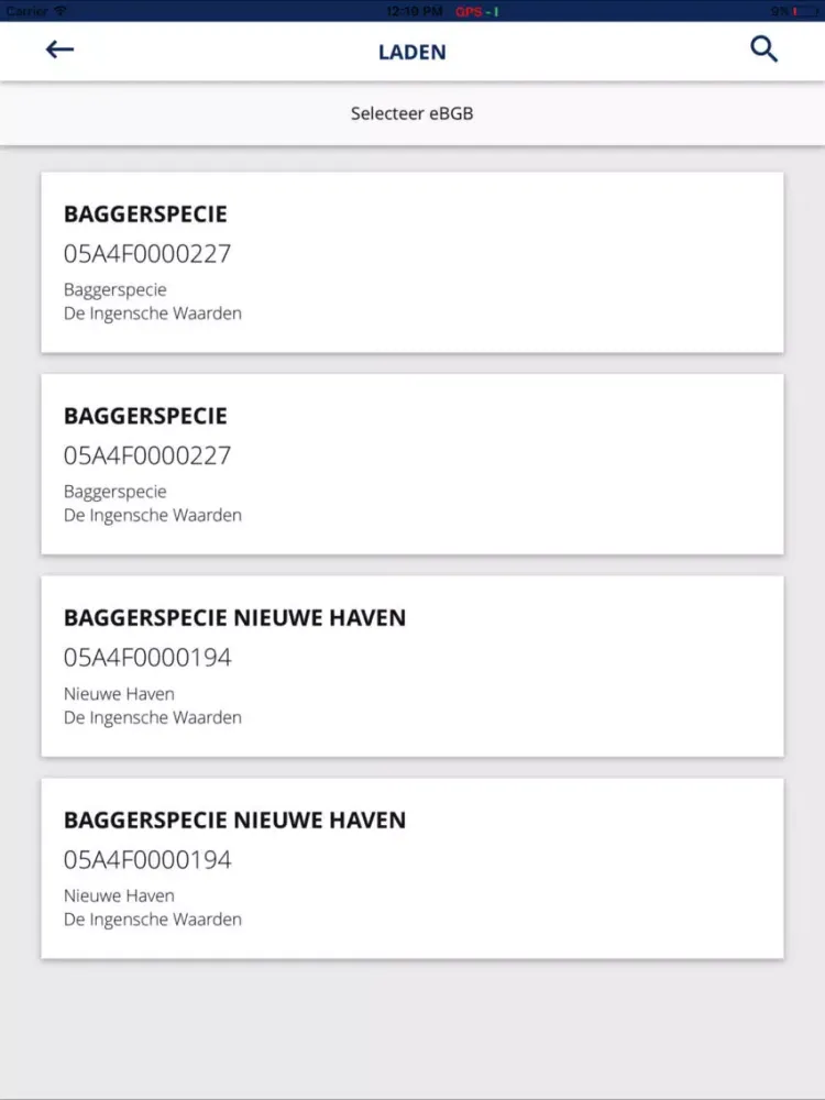 Tangkapan skrin Ingensche Waarden - LZP iPad 