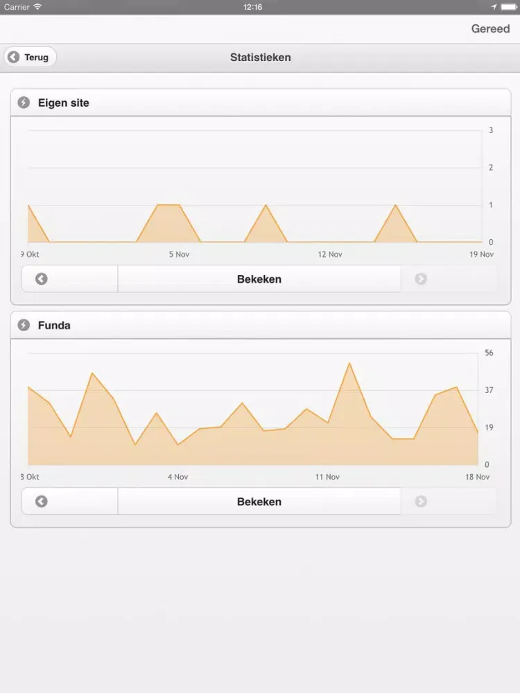 Domicilie Makelaars iPad  Screenshots