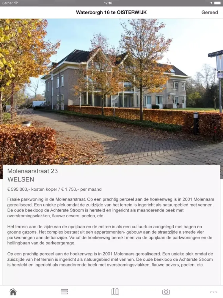 ภาพหน้าจอของ Pieter van der Plas Makelaar voor Almere iPad 