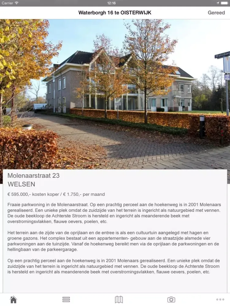 Zrzuty ekranu Viavesta Makelaars iPad 