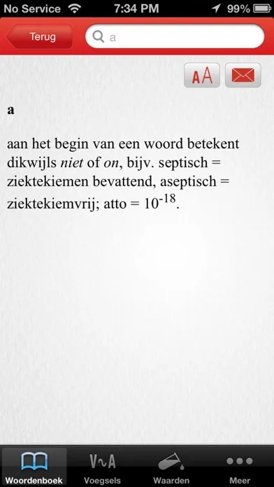 Captures d'écran de Coëlho ABC Zakwoordenboek