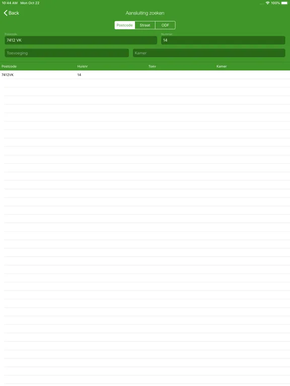 Ảnh chụp màn hình của Infra app iPad 