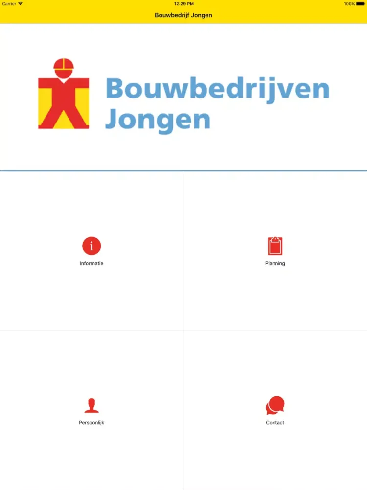 Ảnh chụp màn hình của Jongen Bewonersinformatie iPad 