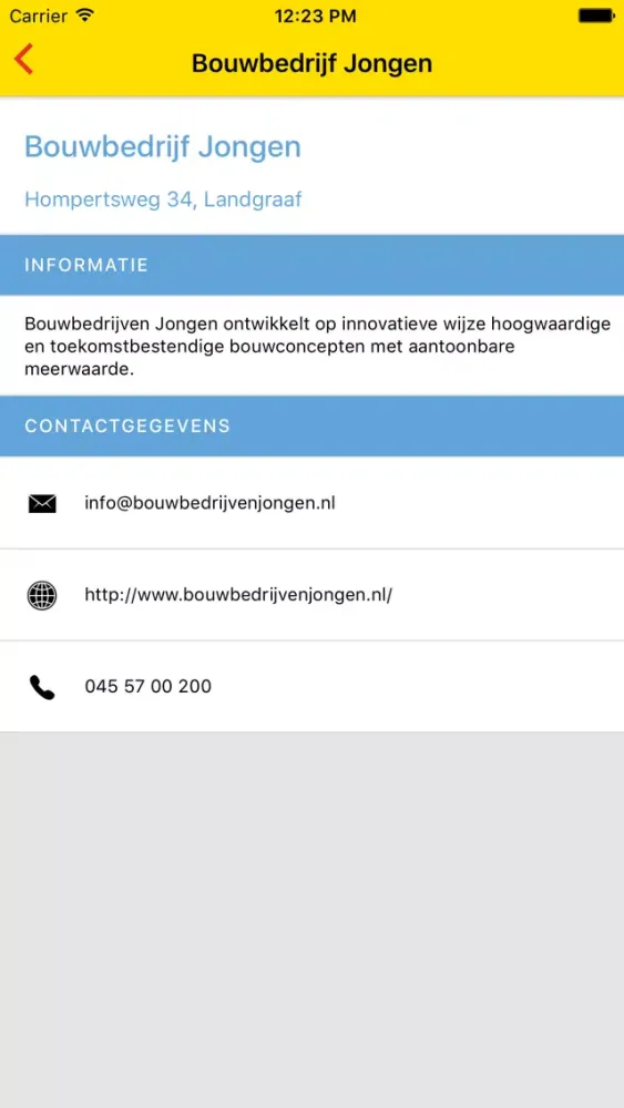 Ảnh chụp màn hình của Jongen Bewonersinformatie