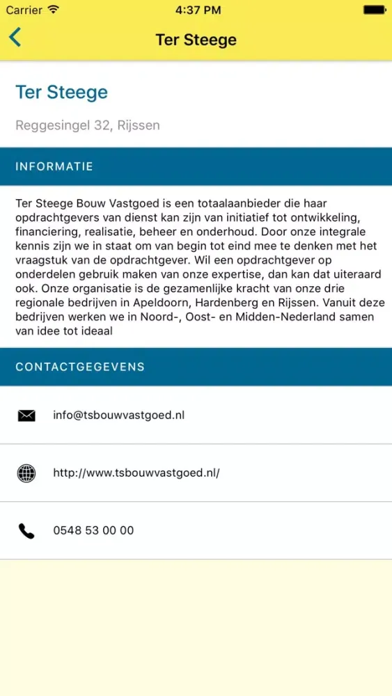 Ter Steege Bewonersinformatie स्क्रीनशॉट