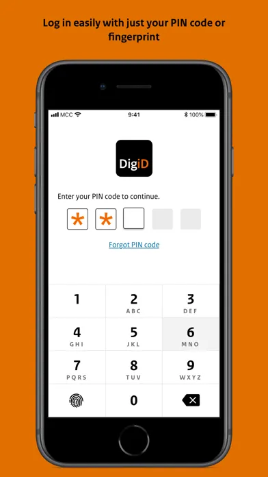 Ảnh chụp màn hình của DigiD