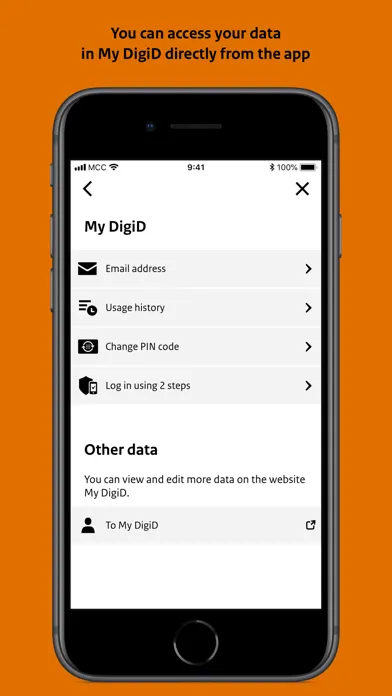 Ảnh chụp màn hình của DigiD