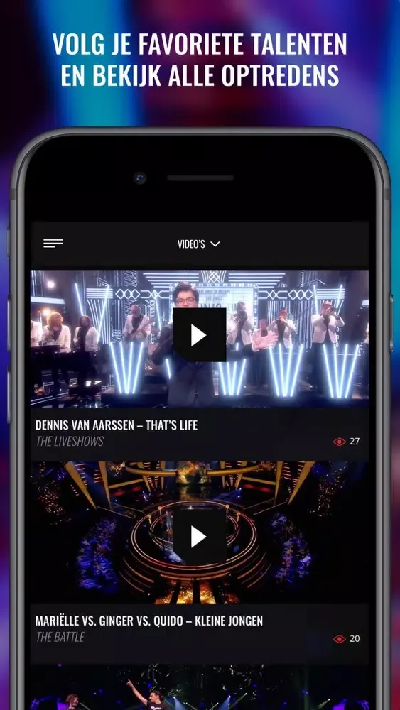 Capturas de tela do The Voice Kids app