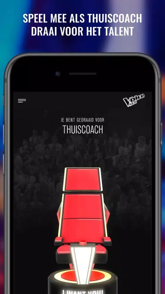 Capturas de tela do The Voice Kids app